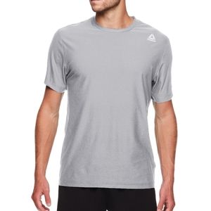 Reebok NWT Men's Bolt Strike Sleet Gray Small Short Sleeve Athletic  T-shirt
